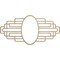 Ekena Millwork Elizabeth Wood Fretwork Pierced Medallion, 30"W x 15"H x 8 1/4"IW x 14 1/4"IH x 3/8"T, Hickory CMWP30X15X0375EBHI - alternate 1